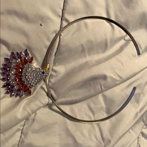 Crystal and silver necklace